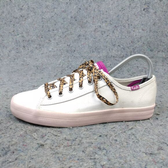 Keds Elizabeth And James Womens 6.5 Shoes Canvas Sneakers Leopard Animal Print - Picture 3 of 10